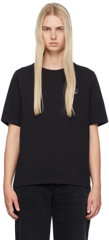 Maison Kitsune Black Bold Fox Head T-Shirt 1
