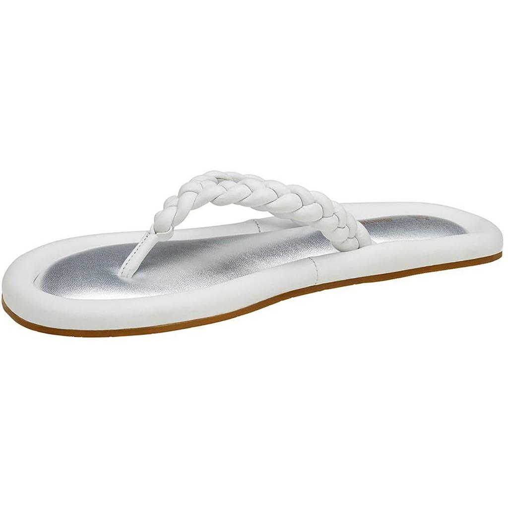 Johnston & Murphy Zoey Womens Leather Braided Slide Sandals