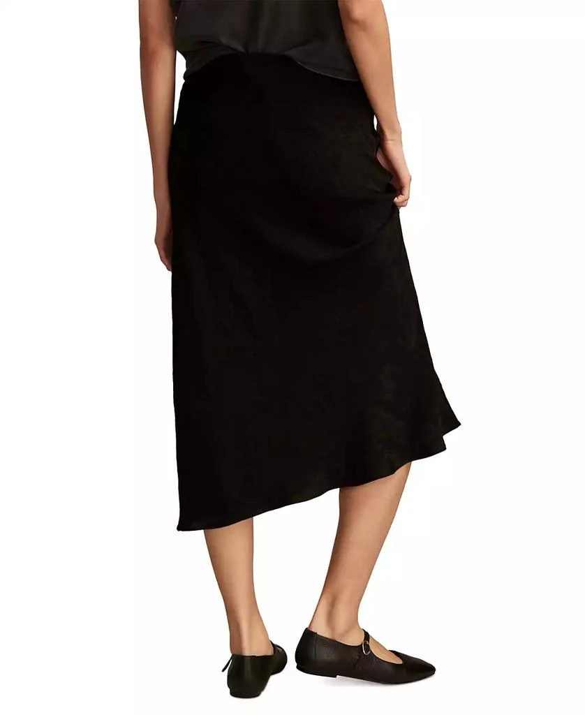 Lucky Brand Women's Satin Silky Midi Slip Skirt 2