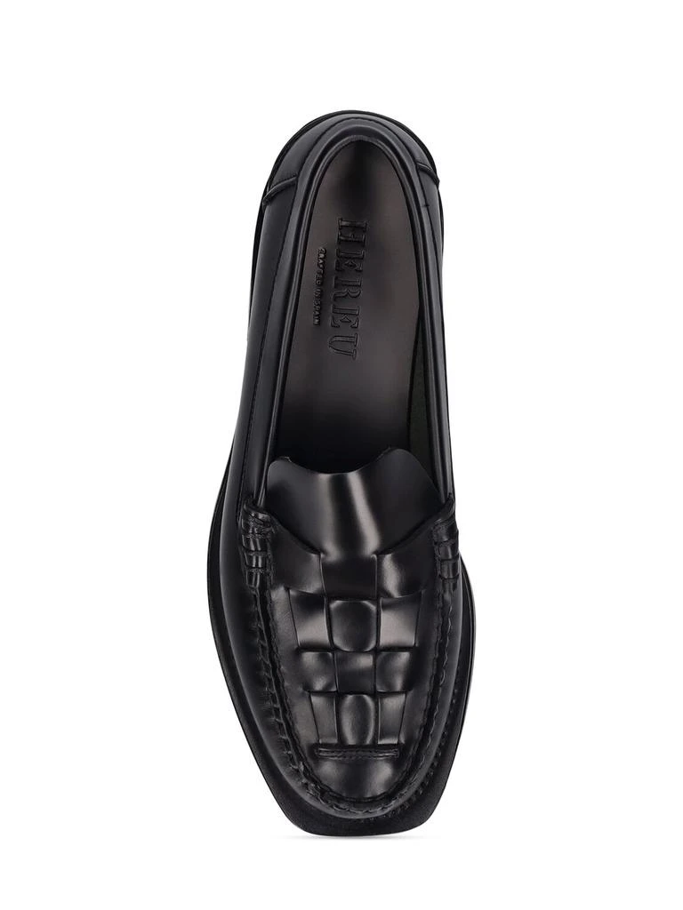 HEREU 20mm Nombela Leather Loafers 5