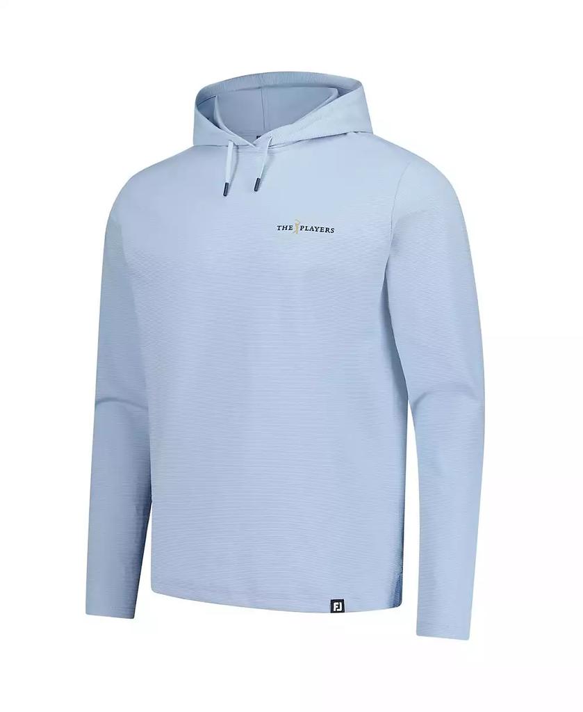 FootJoy Men's Light Blue The Players Ottoman Jacquard Pullover Hoodie