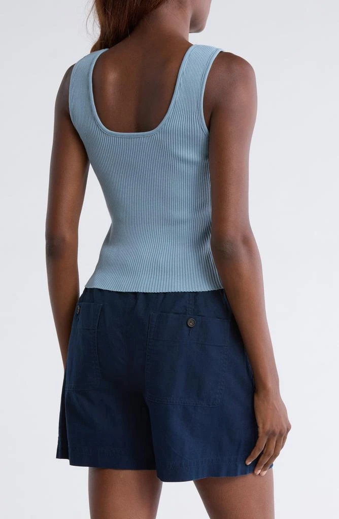 Vince Sweetheart Neck Ribbed Crop Tank 2