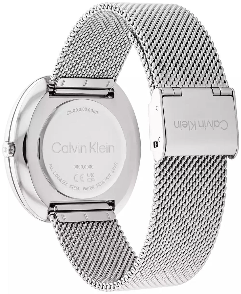 Calvin Klein Women
s 2-Hand Silver-Tone Stainless Steel Mesh Bracelet Watch 36mm 3
