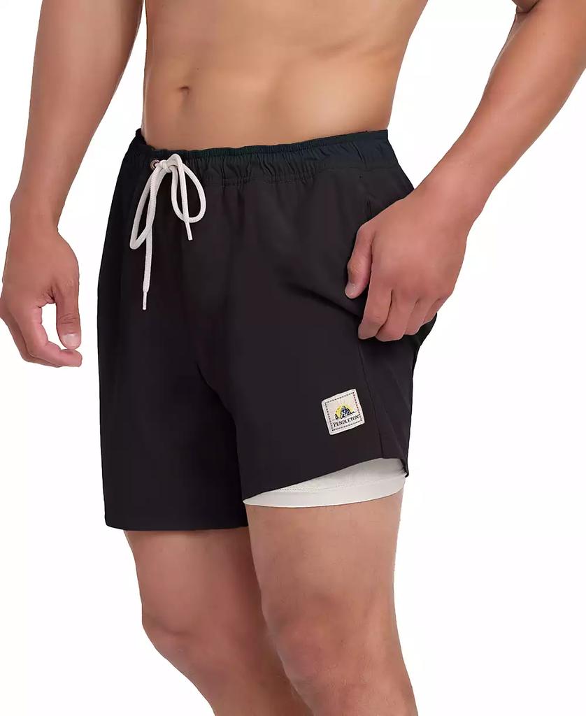 Pendleton Men's Pattern Reveal Performance 6" Swim Trunks