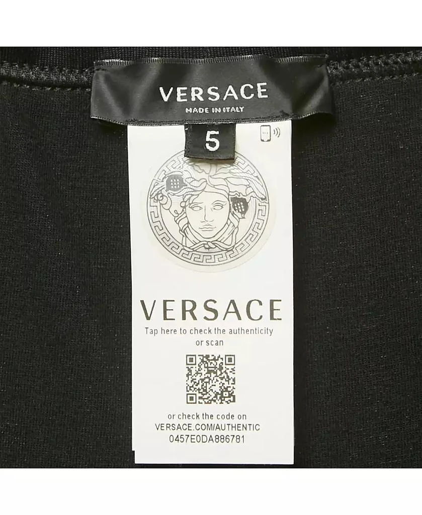 Pre-Owned Versace Women's Black Greca Trim Jersey Joggers 5