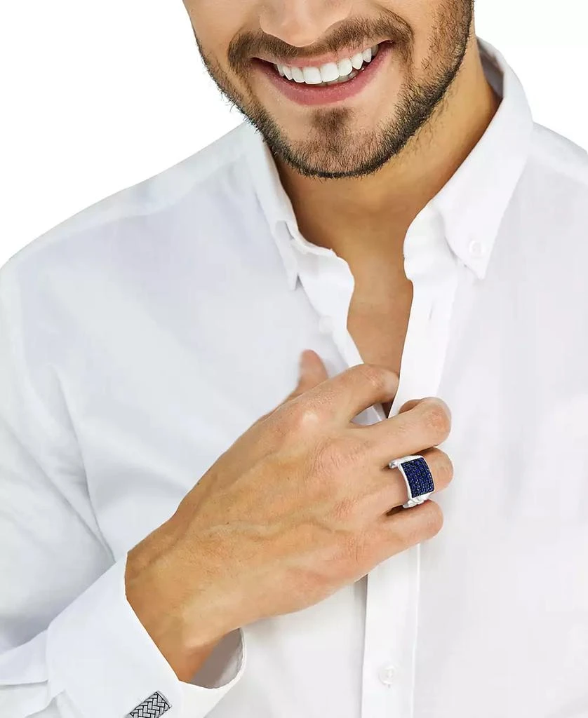 Effy Men
s Sapphire (2 ct. t.w.) Ring in Sterling Silver 4