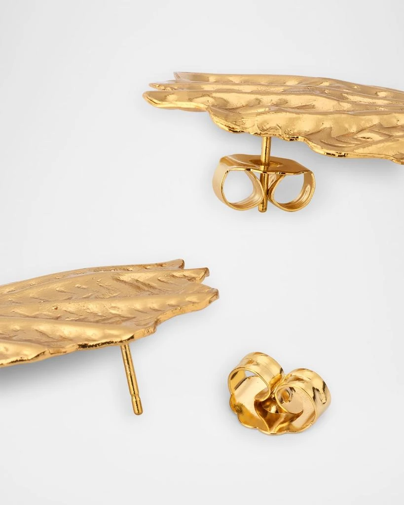 GAS Bijoux Shell Gold Stud Earrings 4
