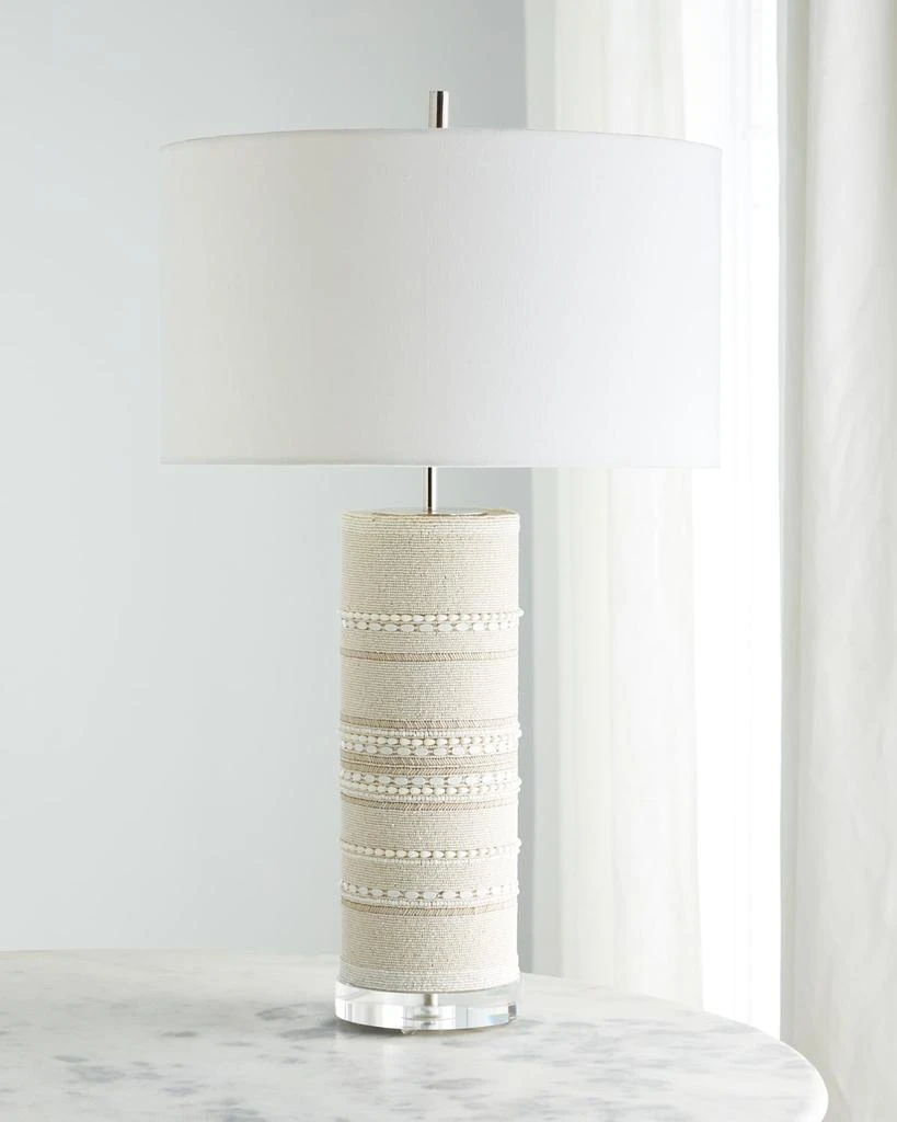 John Richard Beaded Column Table Lamp