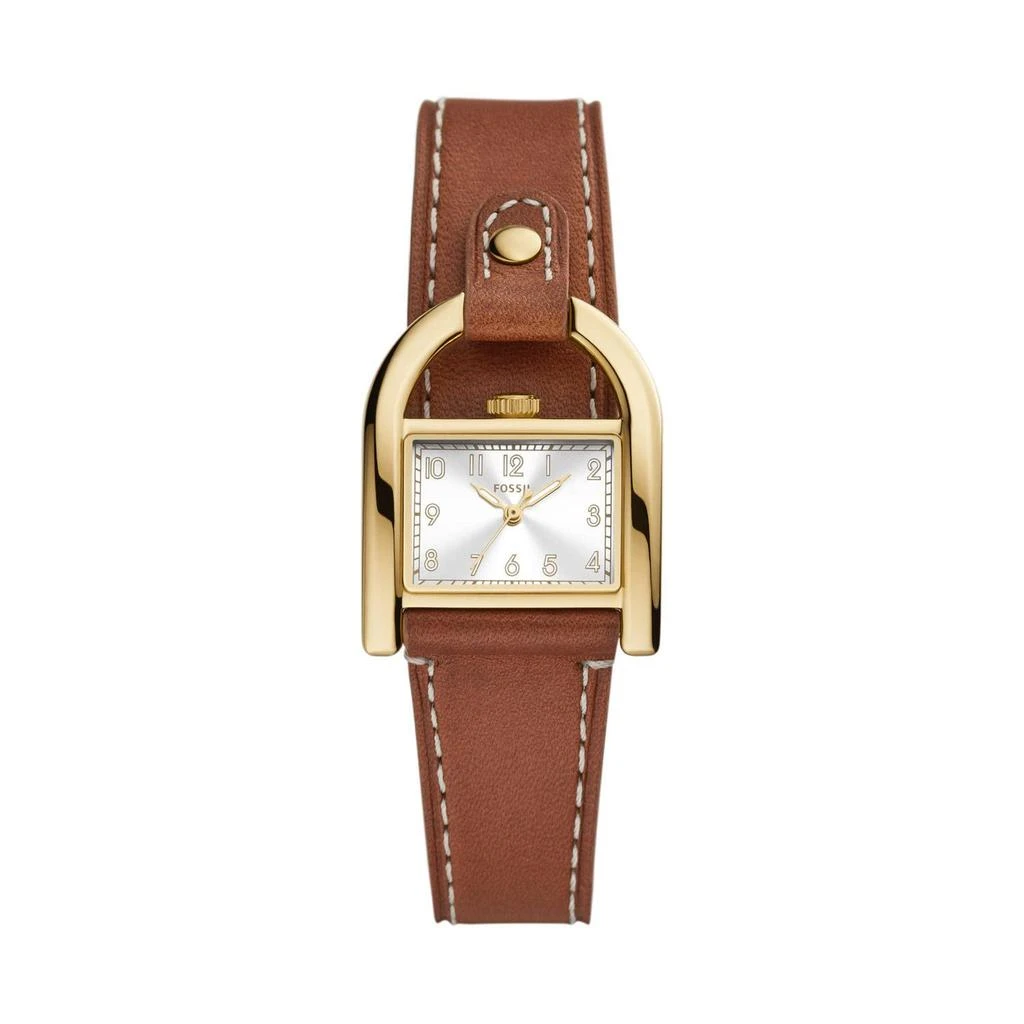 Fossil Harwell Three-Hand Leather Watch - ES5264 1