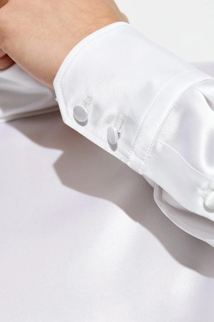 Dolce & Gabbana Silk top with stand-up collar 5
