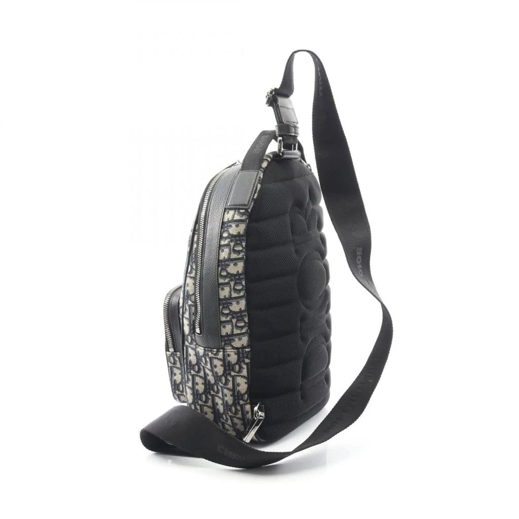 Dior Navy Canvas Leather Fanny Pack Sling Bag (Pre-Owned) 2
