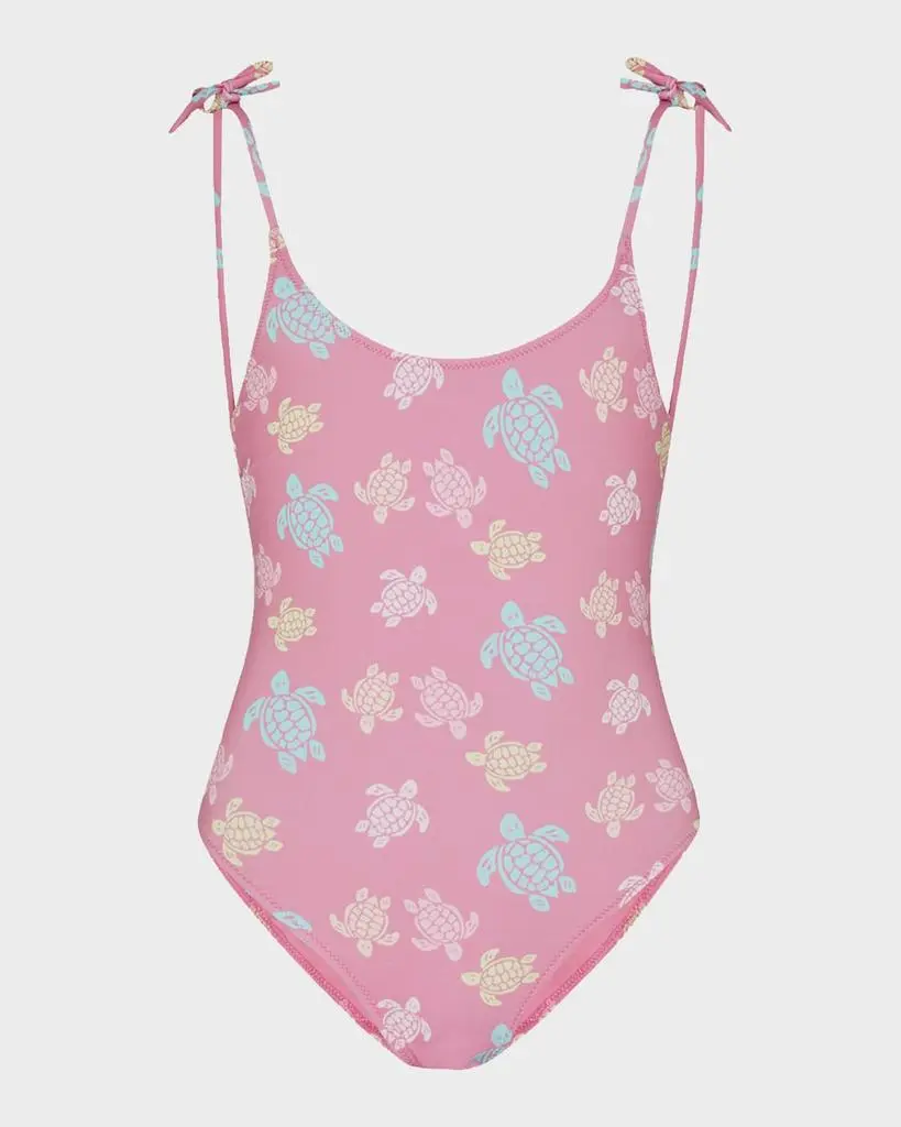 Vilebrequin Girl's Multicolor Tortues One-Piece Swimsuit, Size 2-14