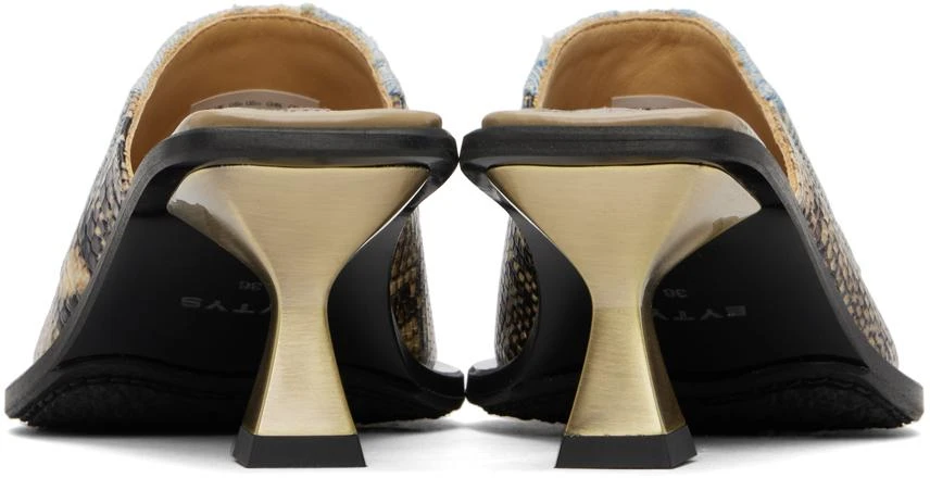 Eytys Blue & Brown Nico Heels 2