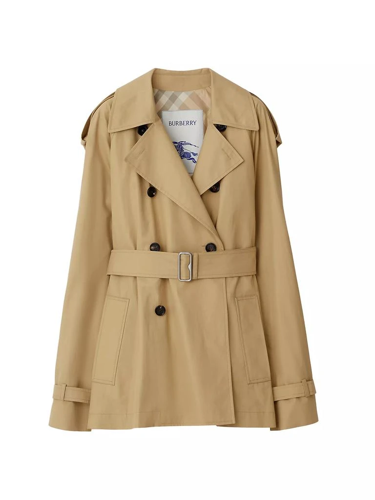 Burberry Cotton Gabardine Double-Breasted Trench Coat 1