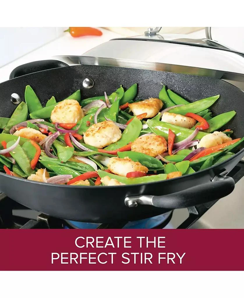 Anolon Advanced Home Hard-Anodized Nonstick Wok with Side Handles, 14" 2