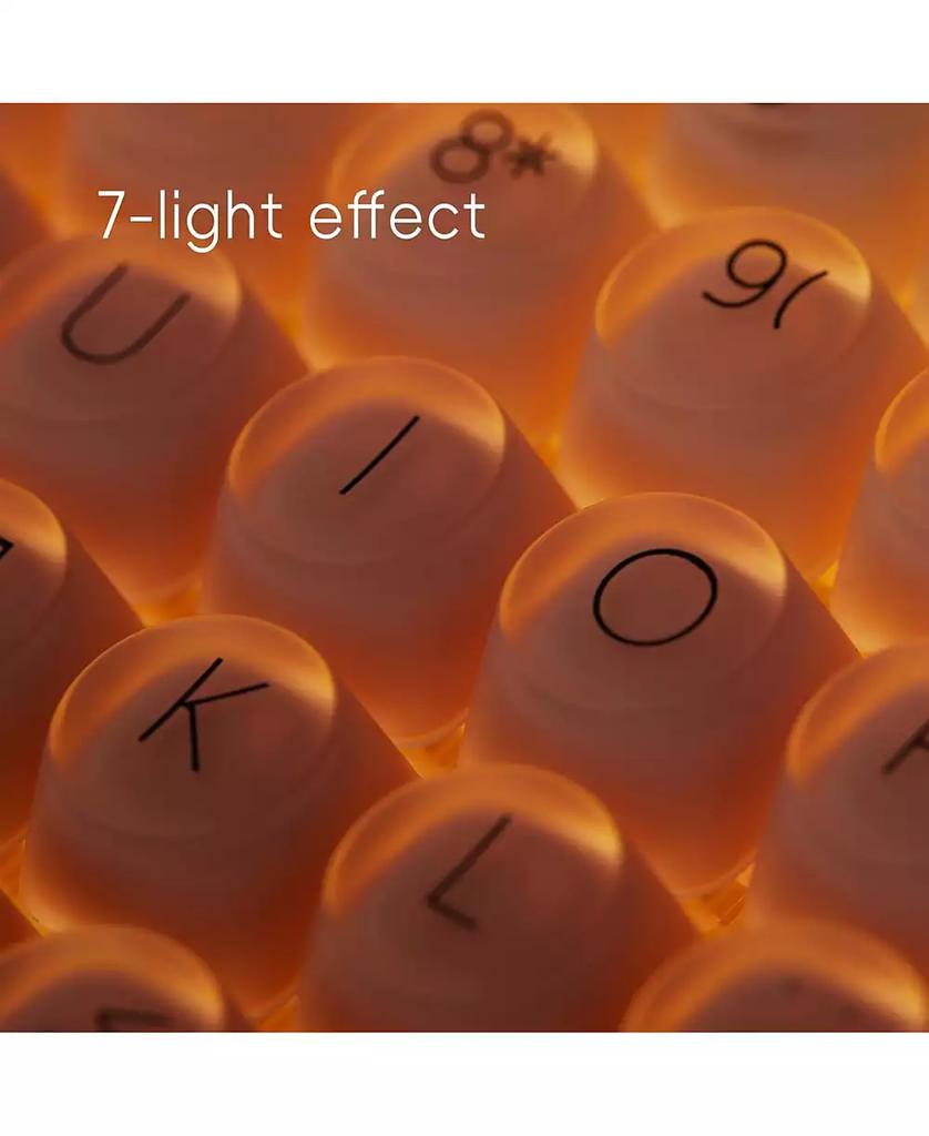 Lofree DOT Foundation Keyboard with Numpad 
Milk Tea Mouse 
Jelly Palm Rest, 75% Rechargeable Hot-swappable Keyboards with 3 Types Connection