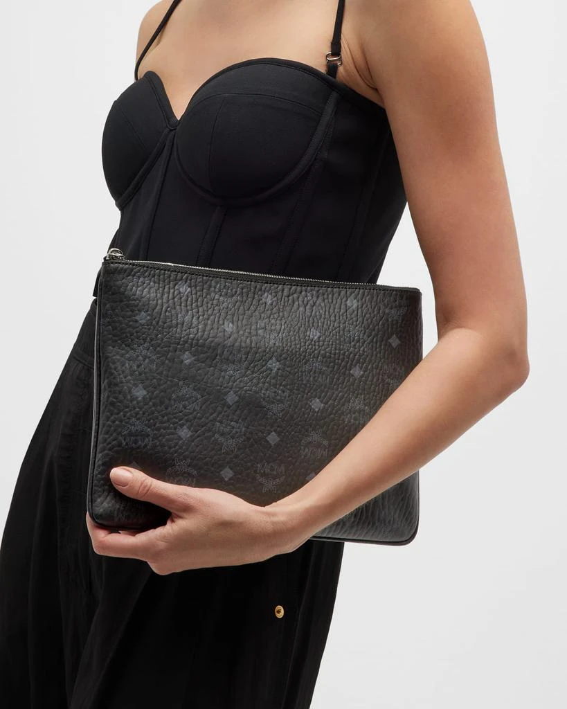MCM Medium Logo Crossbody Pouch Bag 5