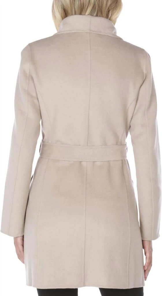 Tahari Wool Wrap Coat with Tie Belt 3
