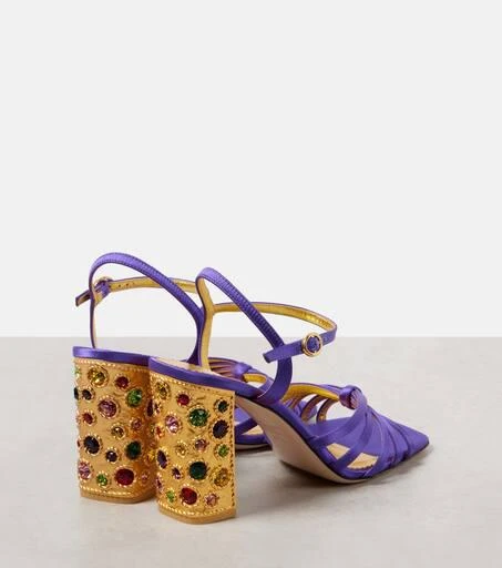 Valentino Preshoes 90 embellished satin sandals 2