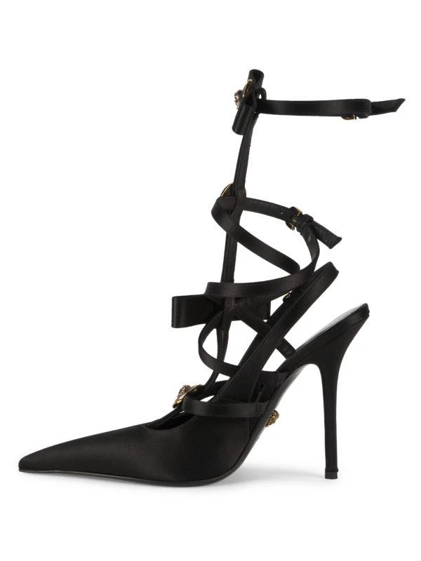 Versace 117MM Point Toe Stiletto Pumps 4