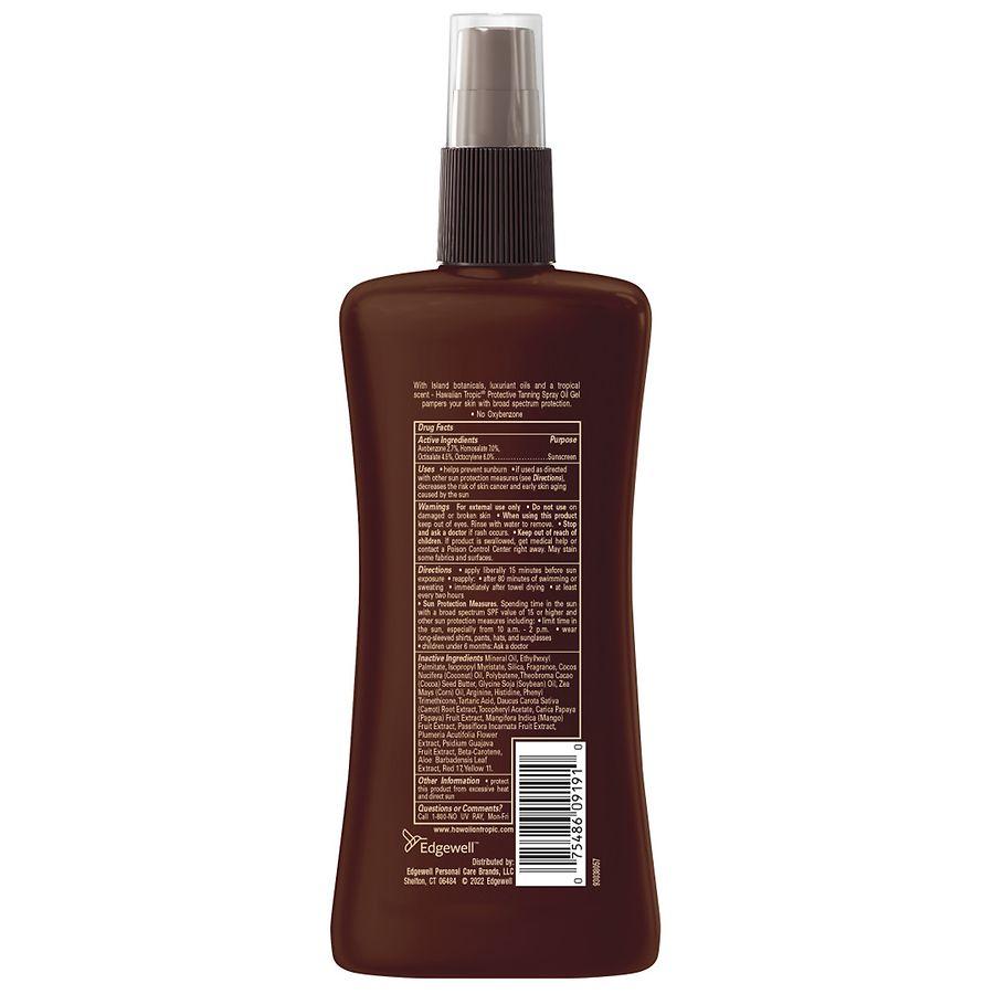 Hawaiian Tropic Protective Tanning Oil Spray Sunscreen SPF 25