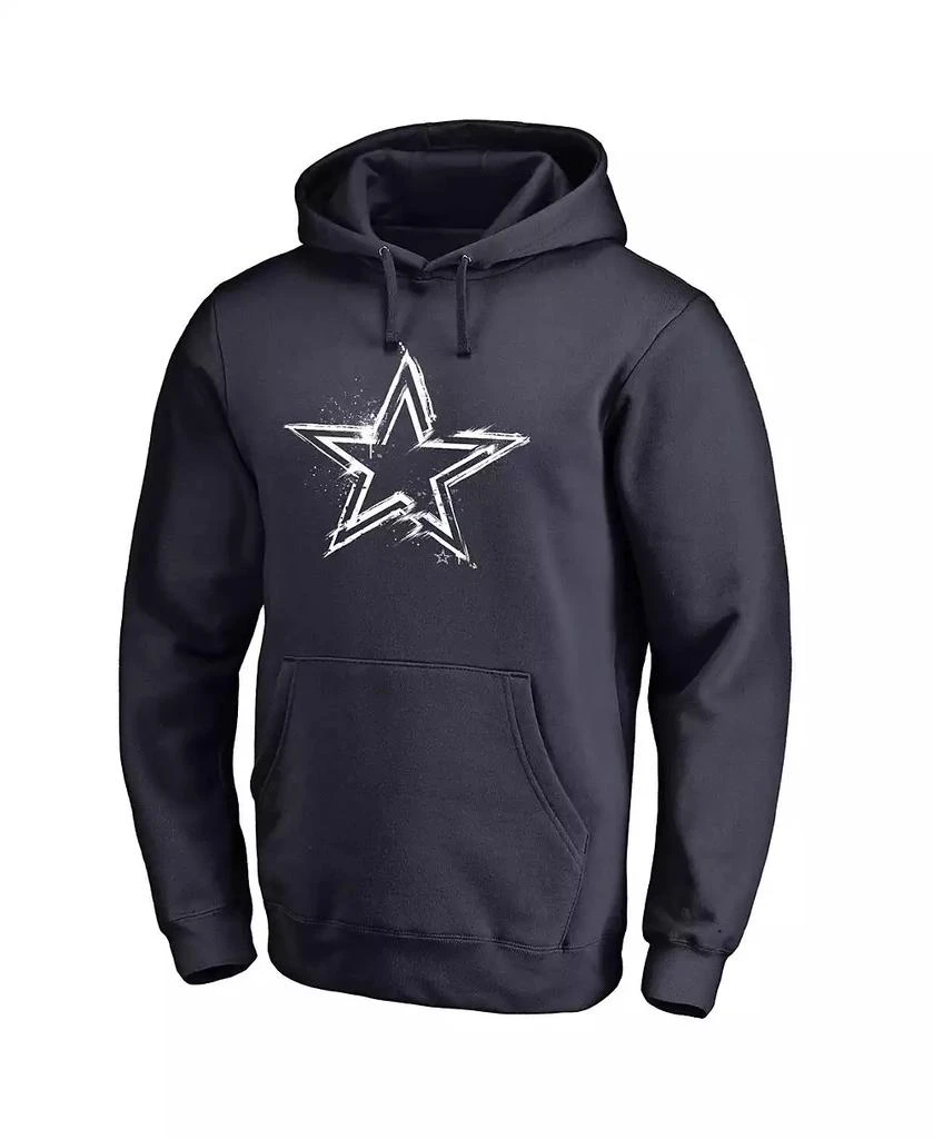 Fanatics Men's Navy Dallas Cowboys Splatter Logo Pullover Hoodie 1