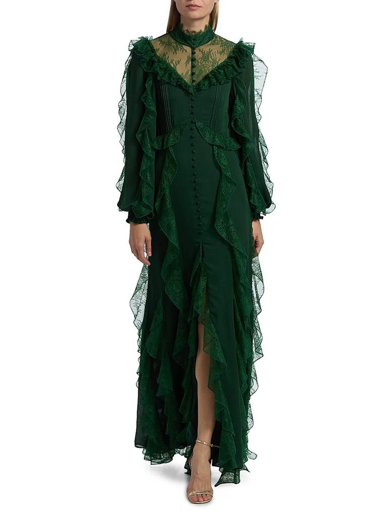 Alice + Olivia Elea Ruffled Maxi Dress - Dresses & Skirts - Free Shipping -  BeyondStyle