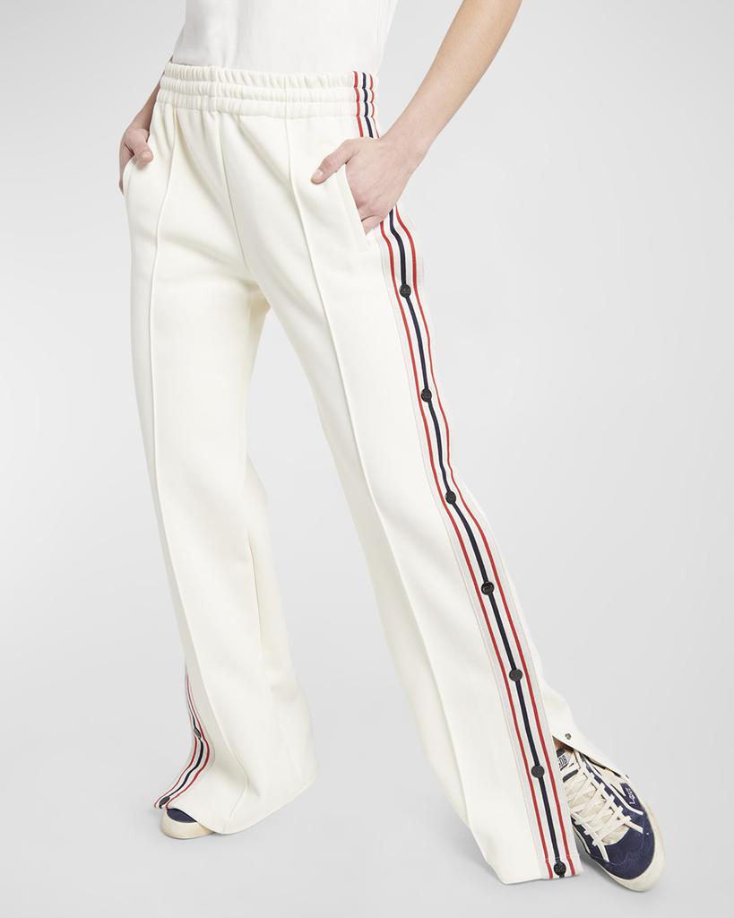パンツ Golden  Wide-Leg Joggers With Star Motifs Golden Goose Star Wide-Leg Side Tape Joggers - Pants