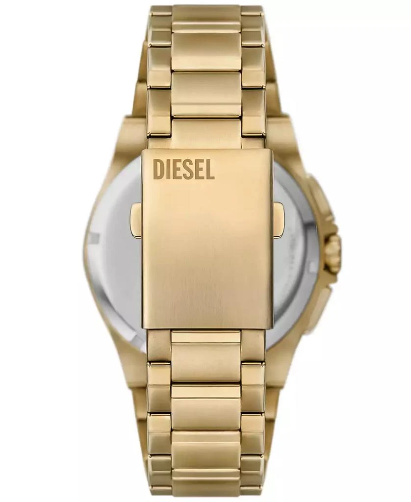 Diesel Men's Framed Chronograph Gold-Tone Stainless Steel Watch 44mm 3