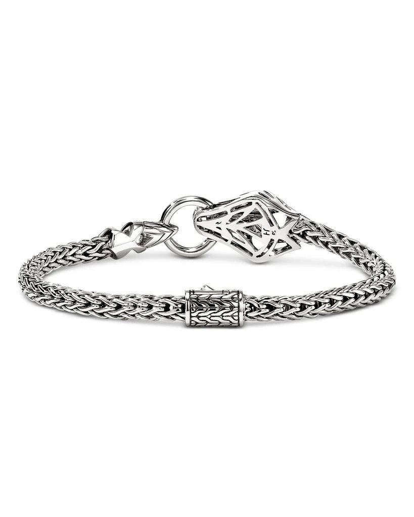 John Hardy Sterling Silver Naga Blue Sapphire 
Diamond Dragon Flex Bracelet 4