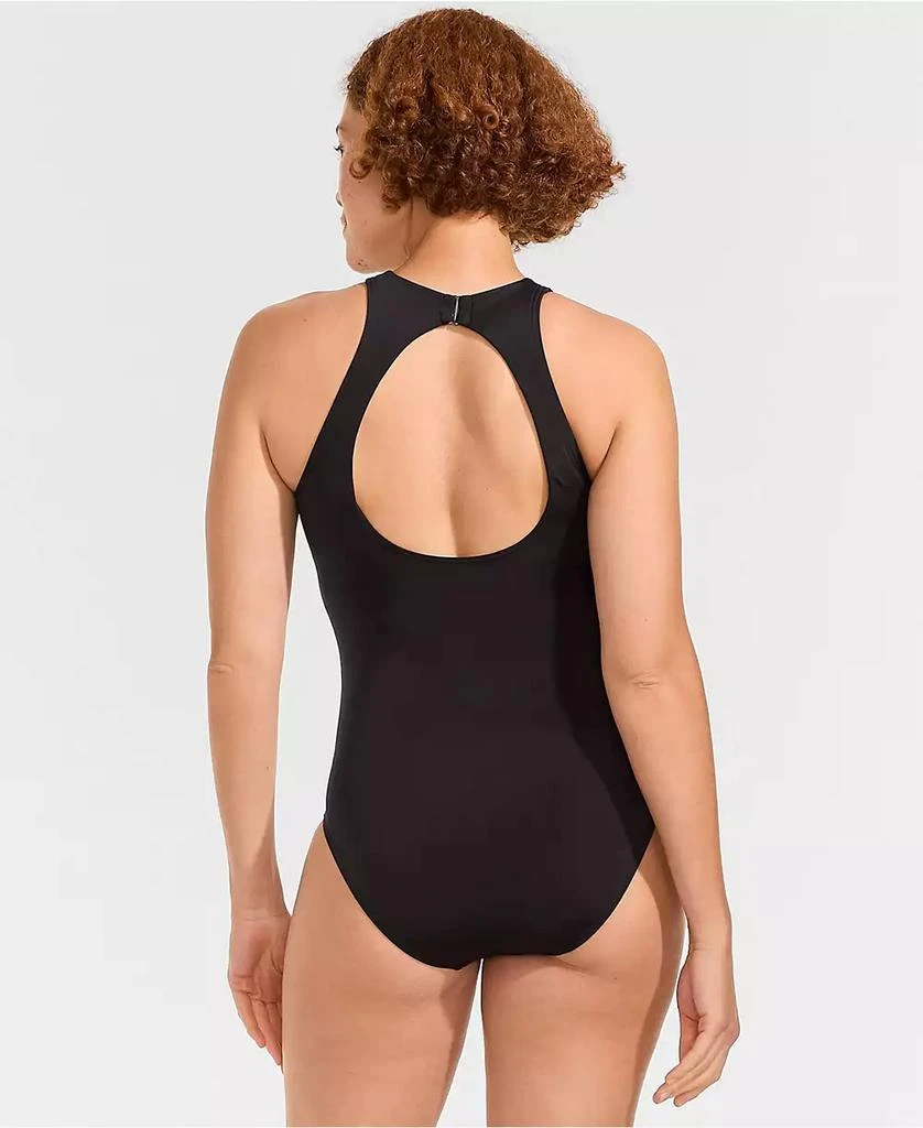 Lands
 End Women
s DD-Cup Tugless High Neck Portrait Back One Piece Swimsuit 3