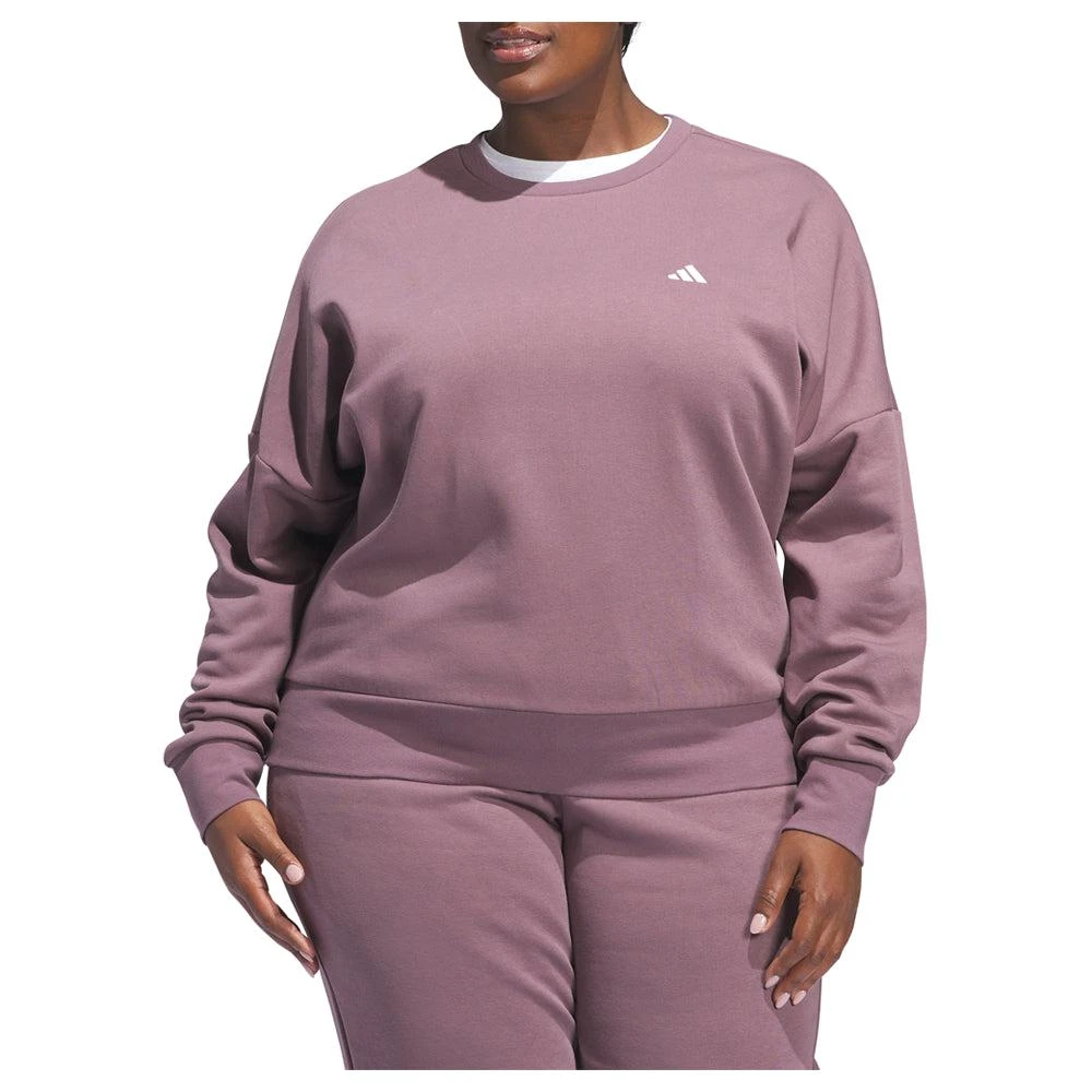 Adidas Logo Crew Neck Sweatshirt (Plus)