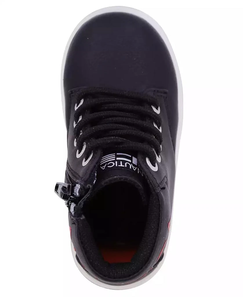 Nautica Toddler Boys Bowenswarf Casual Padded Collar High-top Sneaker 5