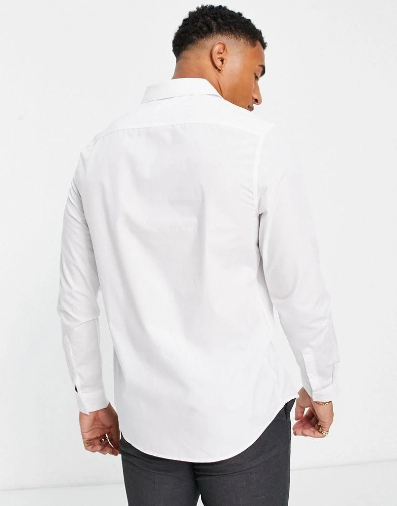 ASOS ASOS DESIGN regular fit shirt in white 3