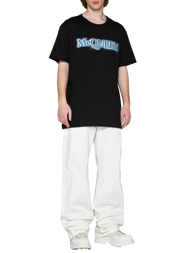 Alexander McQueen Alexander McQueen Logo Printed Crewneck T-Shirt 5