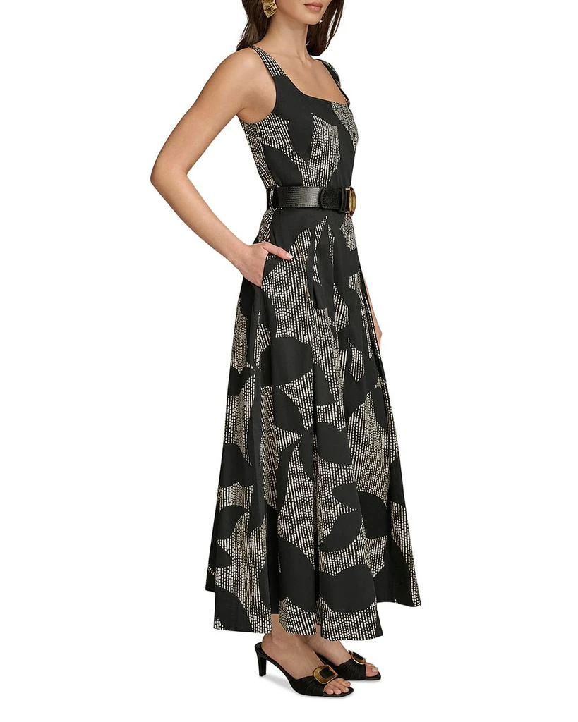 Donna Karan Printed Square Neck Maxi Dress 4