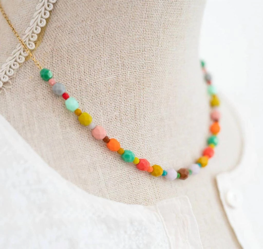 SA Collective Sa Collective - Women
s Colorful Beaded Statement Necklace 2