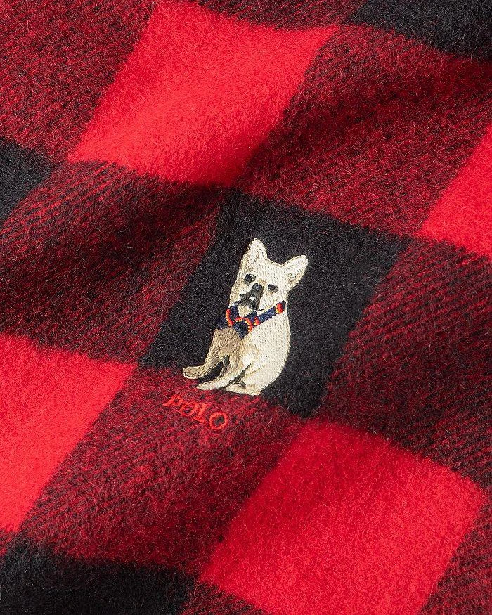 Ralph Lauren Husky Dog Beanie & Scarf Gift Set 3