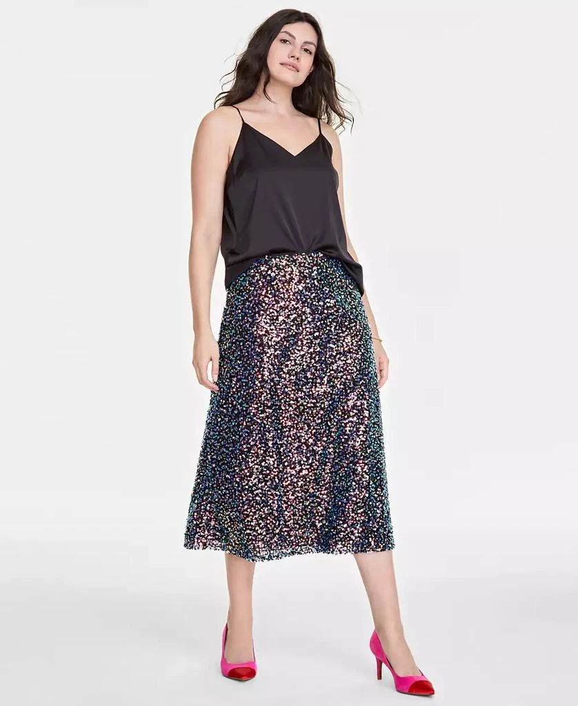 On 34th Women's Multi Sequin Midi Skirt, Created for Macy's 1