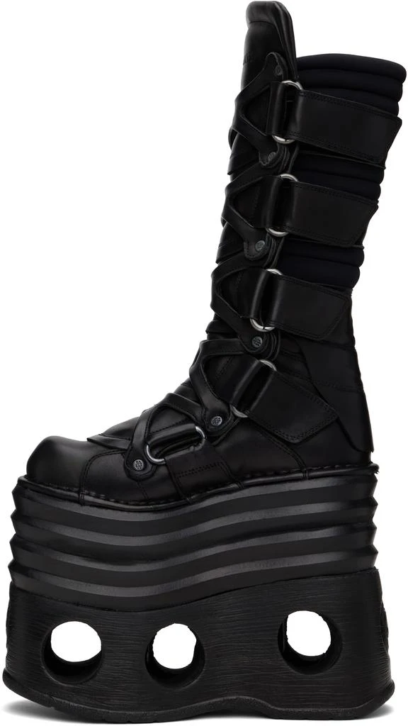 Vetements Black New Rock Edition Platform Tower Boots 3