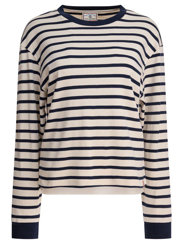 INES DE LA FRESSANGE Ines De La Fressange Striped Long Sleeve Top