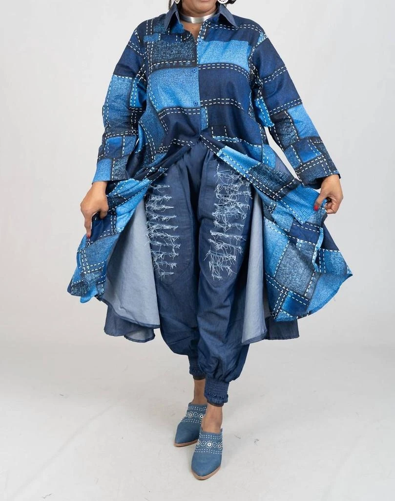 Kara Chic Kara Chic - Ankle Cuffs Denim Pants 2