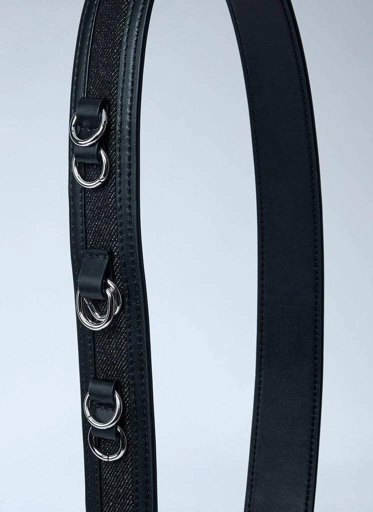 Ganni Mini Apo-G Denim Wallet On-Chain 6