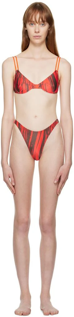 DOS SWIM SSENSE Exclusive Red & Brown Paloma & Luz Bikini 1