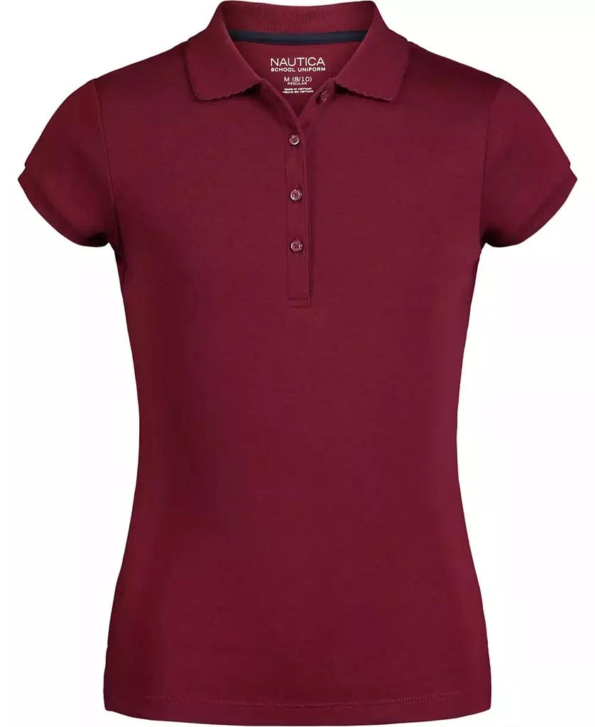 Nautica Big Girls Uniform Short Sleeve Polo Shirt 1