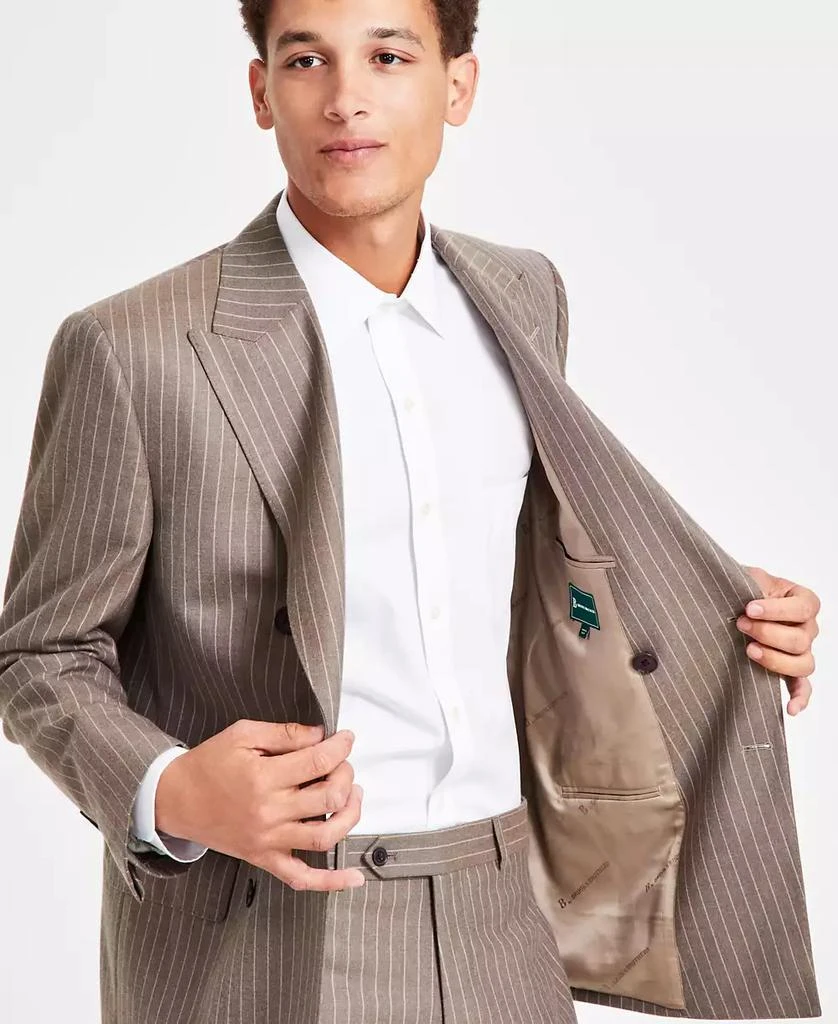 Brooks Brothers Men's Classic-Fit Wool Blend Double-Breasted Suit Separates Jacket 4