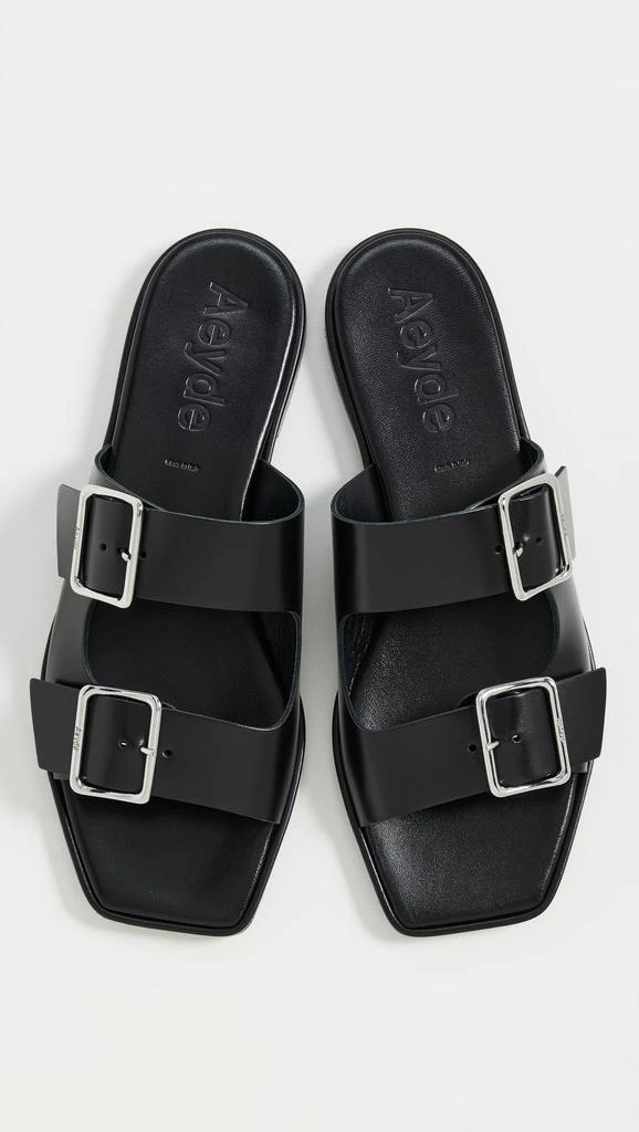 AEYDE Tonya Calf Leather Black Sandals 4