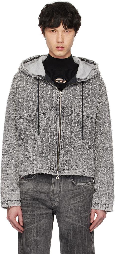 ★VIP★DIESEL★S-Irta hoodie in cotton with a worn effect Diesel S-Irta Hoodie In Cotton With A Worn Effect – On Sale
