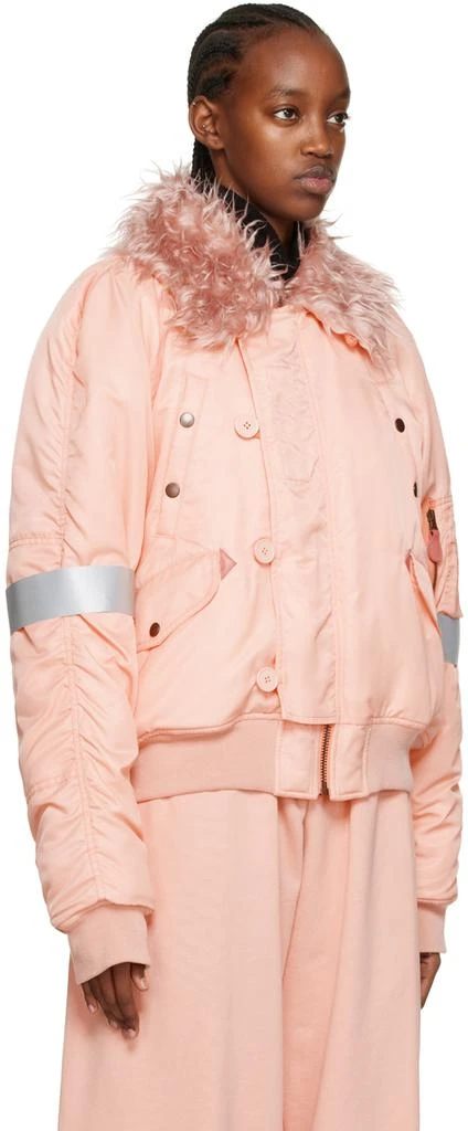 MM6 Pink Insulated Bomber Jacket 2