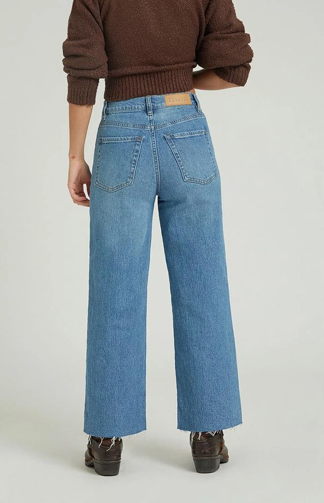 Shop Nora Stretch Dark Indigo Cropped Wide Leg Jeans on Sale at